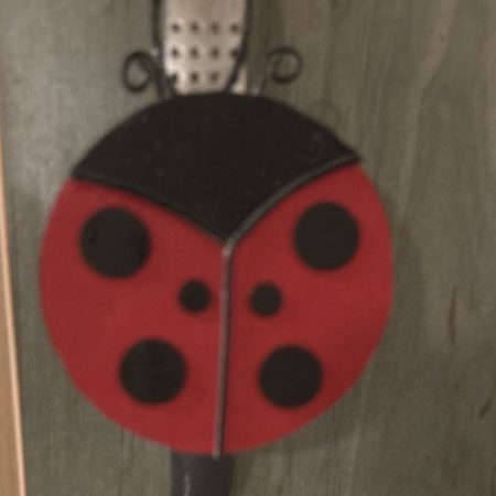 Handmade ladybird door decoration