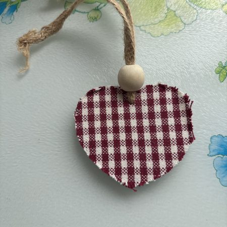 Handmade Chequered heart