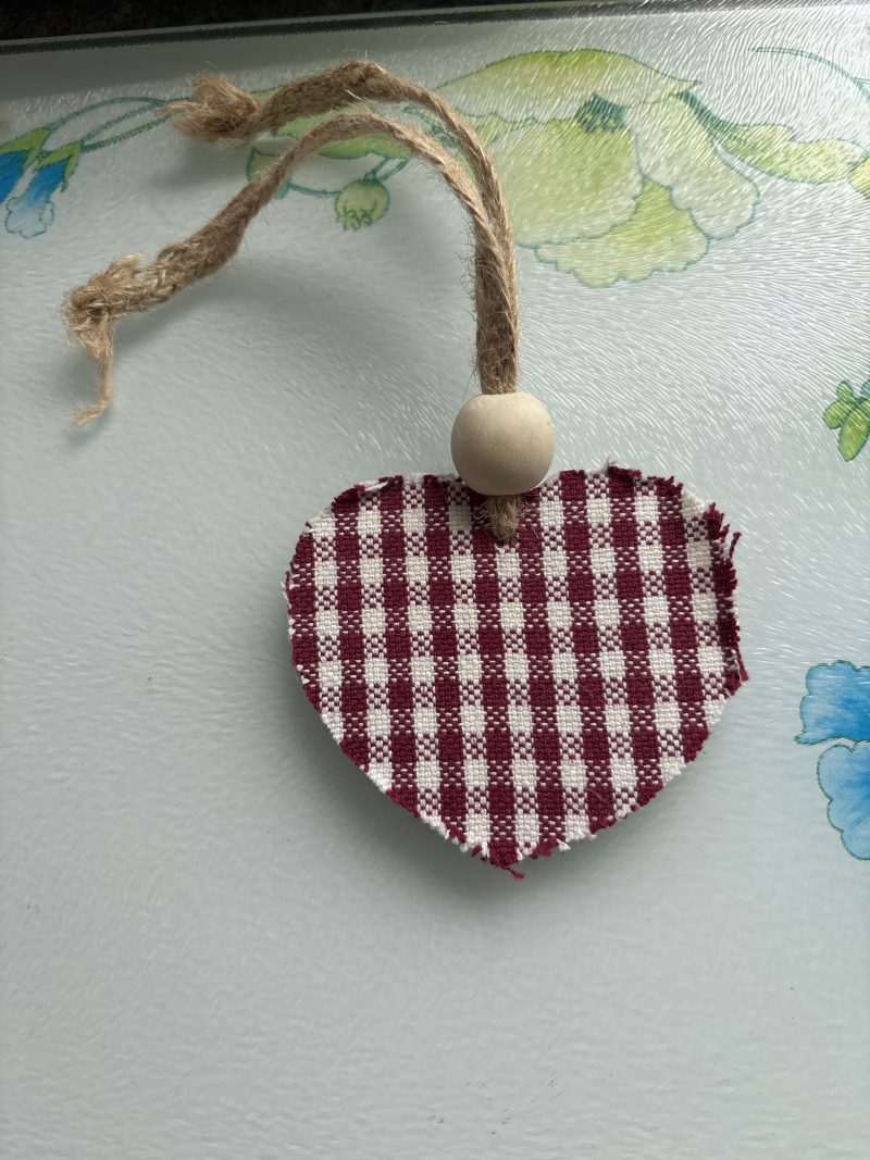 Handmade Chequered heart