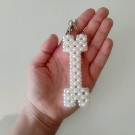 Hand Woven Dog Bone Keyring