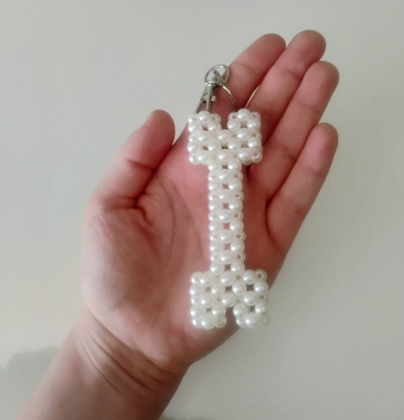 Hand Woven Dog Bone Keyring