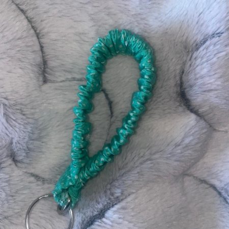 Scrunchie wristlet keychain