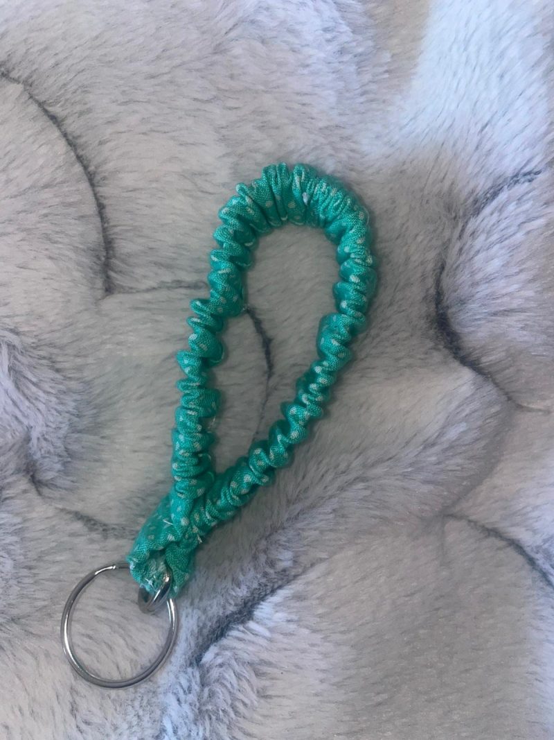 Scrunchie wristlet keychain