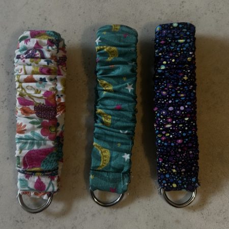 Scrunchie wristlet keychain