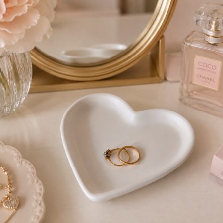 Heart Trinket Dish, Dressing Table Decor, Decor, Heart Home Decor