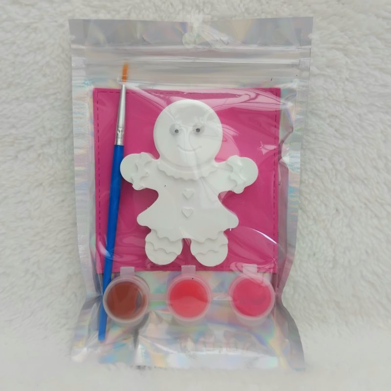 Paint Your Own Plaster Gingerbreadman Choice of 2 shapes, Christmas Party Bag Filler,Kids Christmas Party Activity 🥳 🎨 🖌