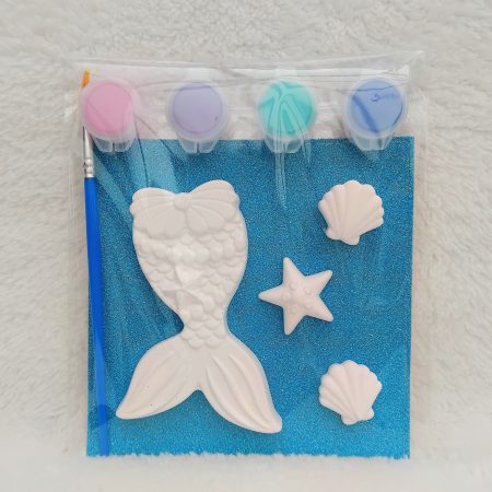 Paint Your Own Mermaid tail, Mermaid Kids Painting Activity 🎨 🖌 🧜‍♀️