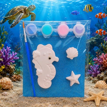 Paint Your Seahorse, Under The Sea Kids Painting Activity 🌊 🎨 🖌
