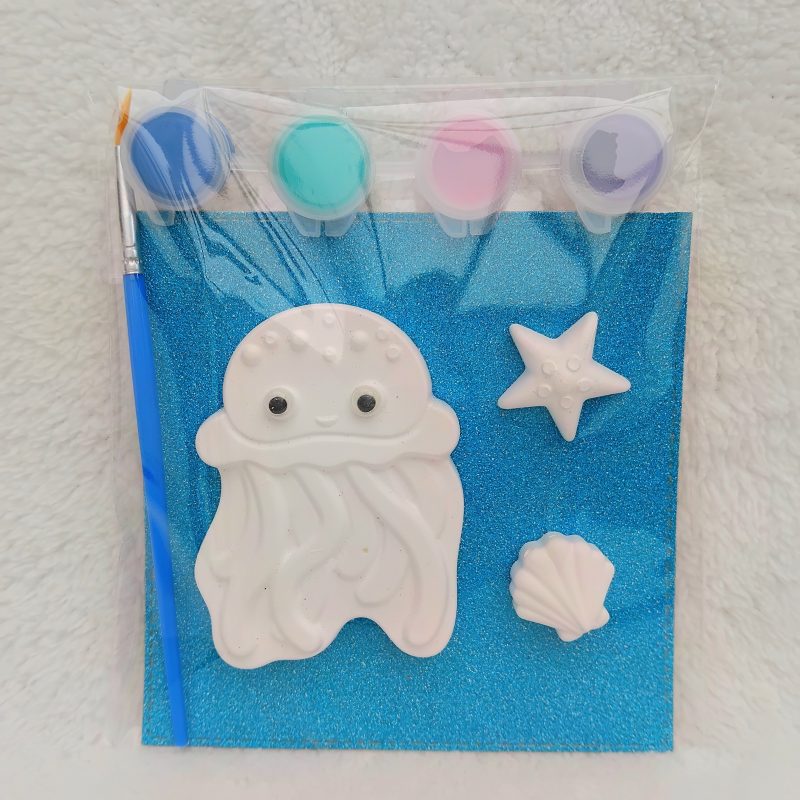 Paint Your Own Jellyfish, Under The Sea Kids Plaster Painting Activity 🌊 🎨 🖌