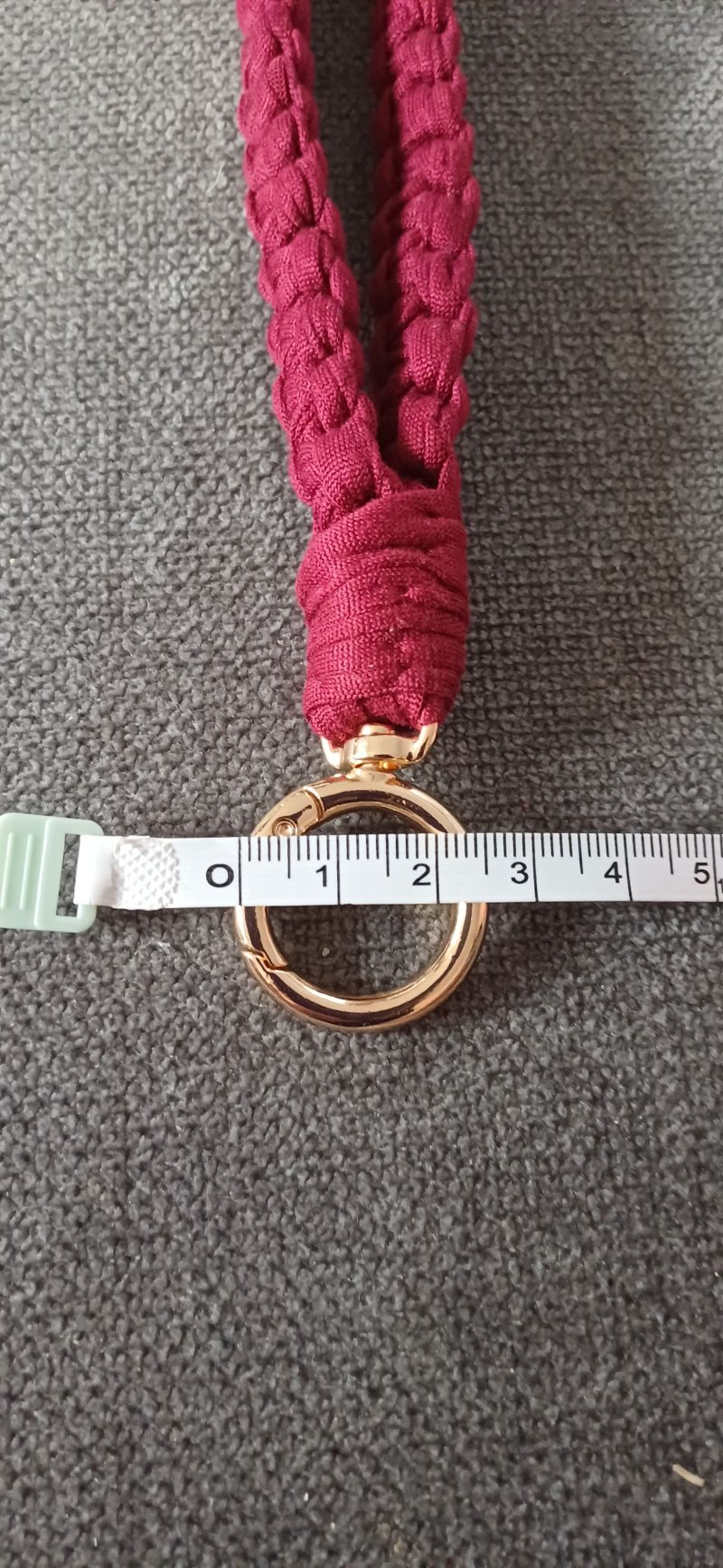 Burgandy Wristlet Key Holder