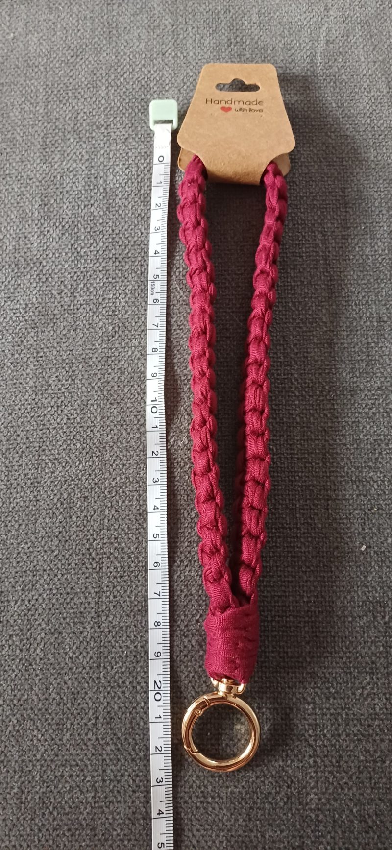 Burgandy Wristlet Key Holder