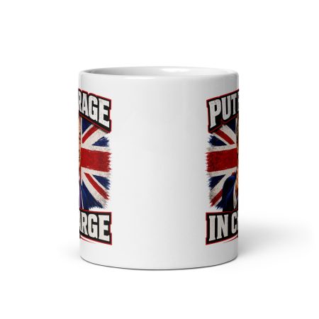 Put Farage In Charge Mug, Ceramic 11oz White Patriotic UK Political Satire Gift