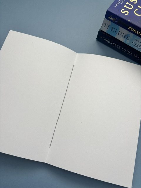 A5 Coptic stitch burgundy notebook | 48 pages | Shhh I’m Reading Design| Elastic closure