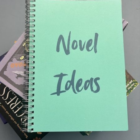 Wire bound lined notebook | 70 pages | A5 | Softcover | Novel Ideas