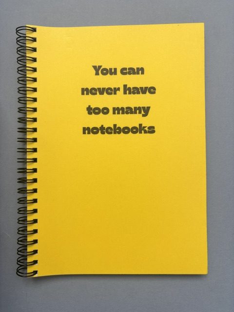 Wire bound lined notebook | 70 pages | A5 | Softcover | You can never have too many notebooks