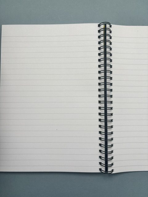 Wire bound lined notebook | 70 pages | A5 | Softcover | You can never have too many notebooks