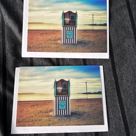 Pack of 2 Blank Greeting Cards Weymouth Punch and Judy Dorset