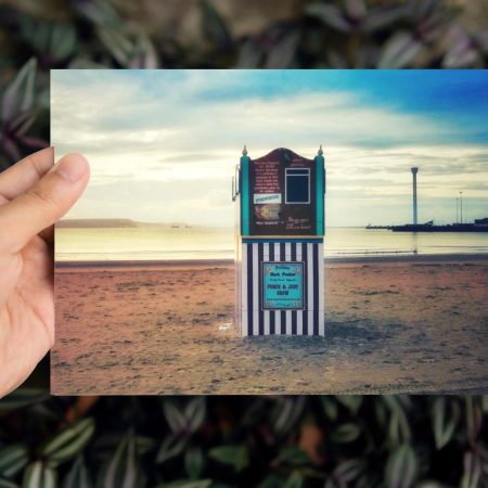 Pack of 2 Blank Greeting Cards Weymouth Punch and Judy Dorset