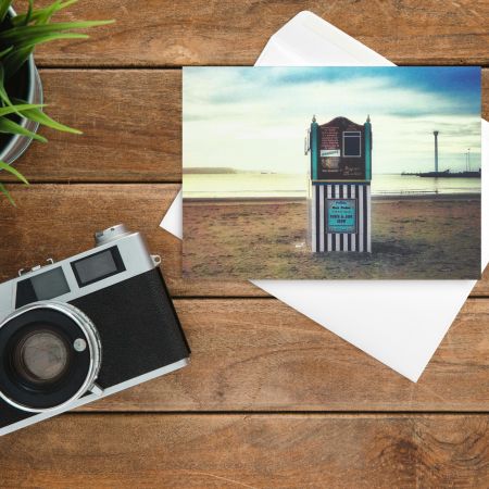 Pack of 2 Blank Greeting Cards Weymouth Punch and Judy Dorset