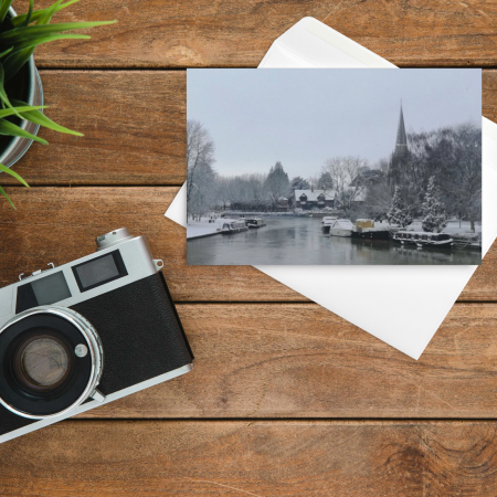 Pack of 2 Blank Greeting Cards Abingdon on Thames Oxfordshire