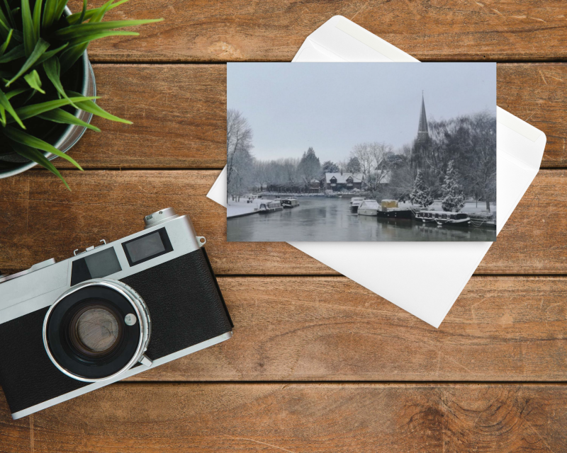 Pack of 2 Blank Greeting Cards Abingdon on Thames Oxfordshire