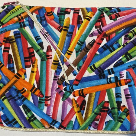 Small cosmetic bag, Handbag organiser pouch (crayons)