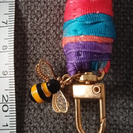 Multicoloured Stretchy Keyring Wristlet 2
