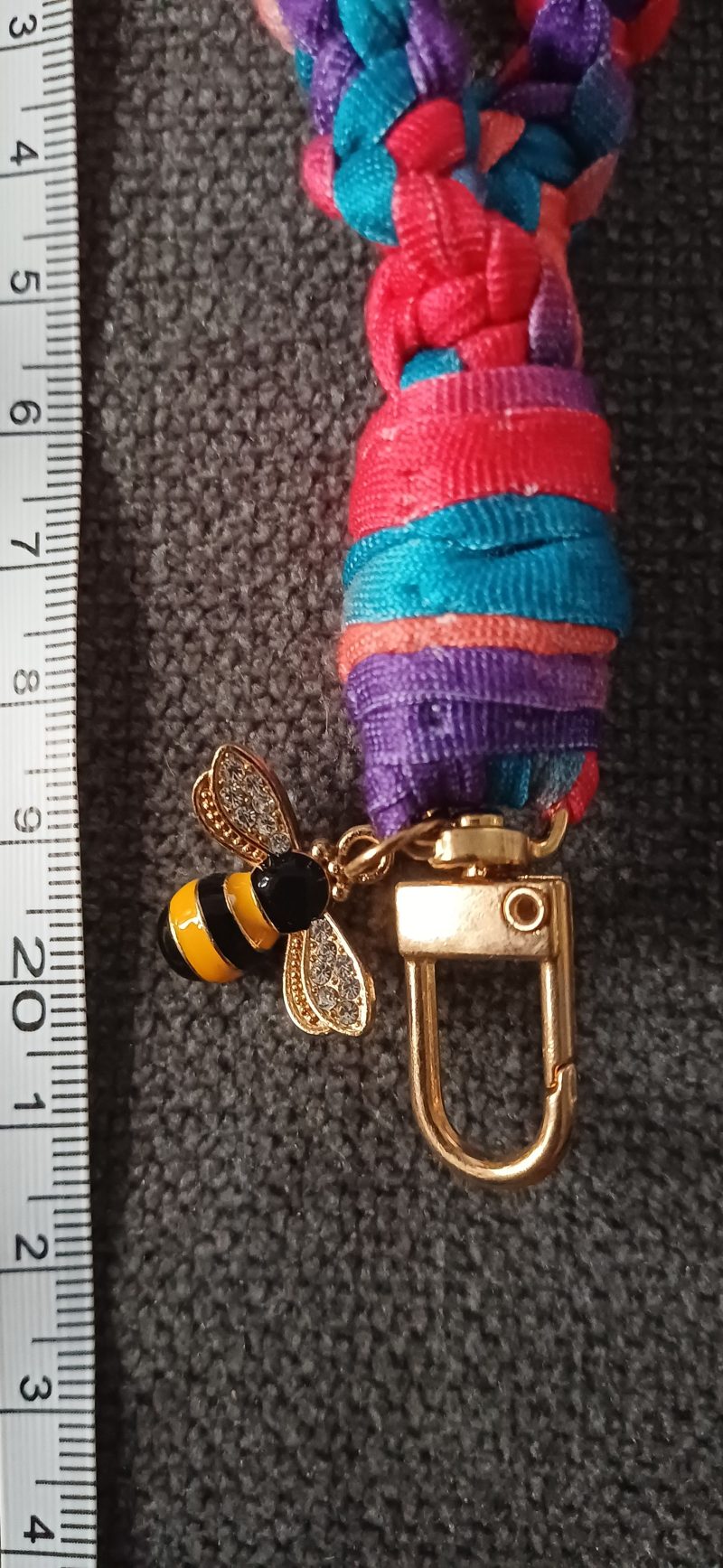 Multicoloured Stretchy Keyring Wristlet 2