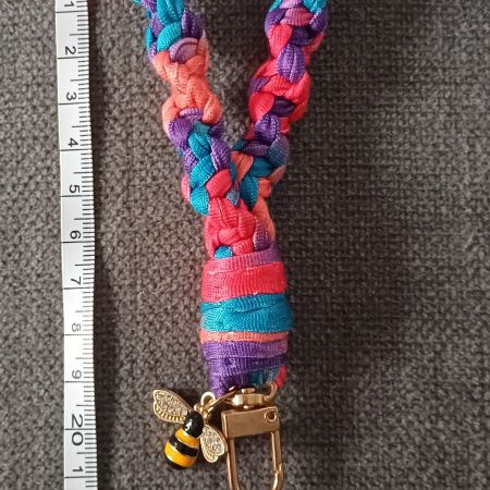 Multicoloured Stretchy Keyring Wristlet 2