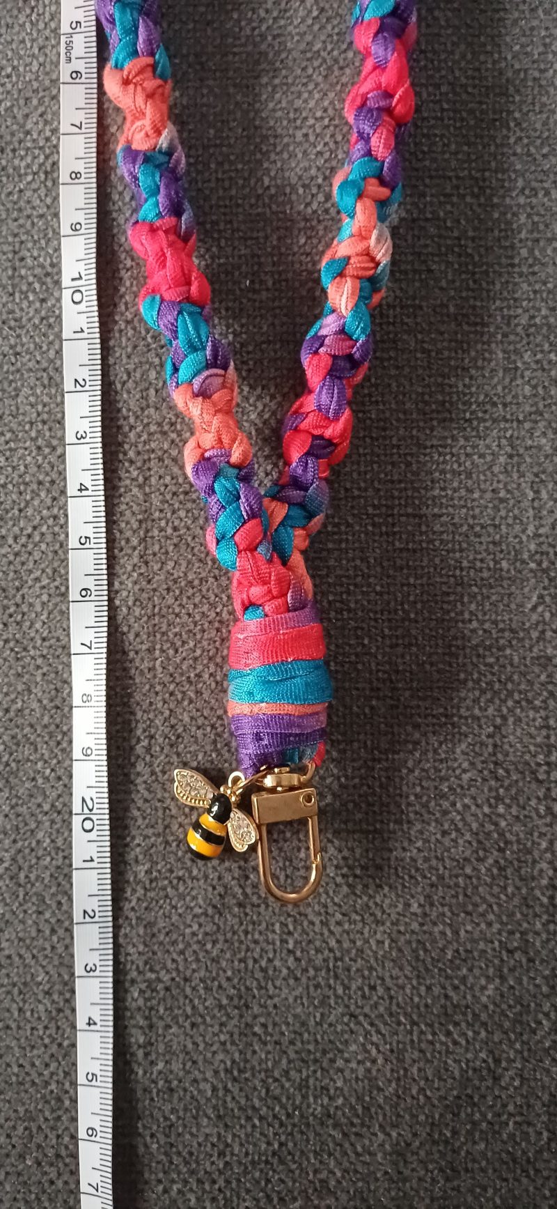 Multicoloured Stretchy Keyring Wristlet 2