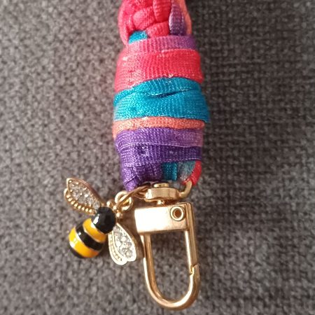 Multicoloured Stretchy Keyring Wristlet 2