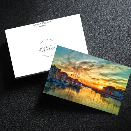 Single Blank Greeting Card Weymouth Harbour Dorset