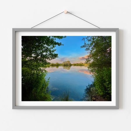 12×8 inch Photo Print of Radley Lakes Abingdon Oxfordshire