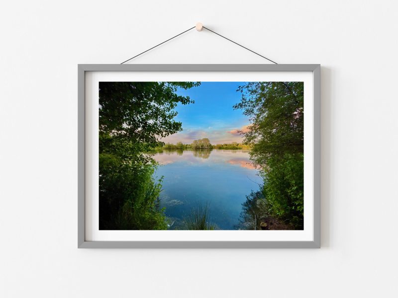 12×8 inch Photo Print of Radley Lakes Abingdon Oxfordshire