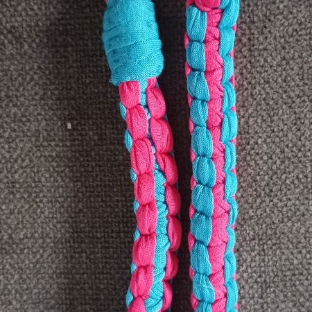 Turquoise and Pink Wristlet Key Holder