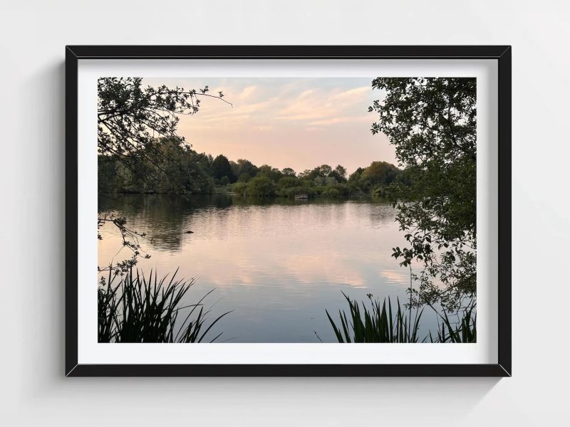 12×8 inch Photo Print of Radley Lakes Abingdon Oxfordshire (