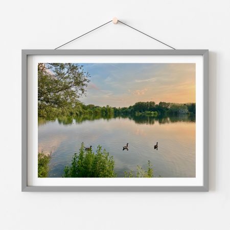 12×8 inch Photo Print of Radley Lakes Abingdon Oxfordshire