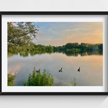 12×8 inch Photo Print of Radley Lakes Abingdon Oxfordshire