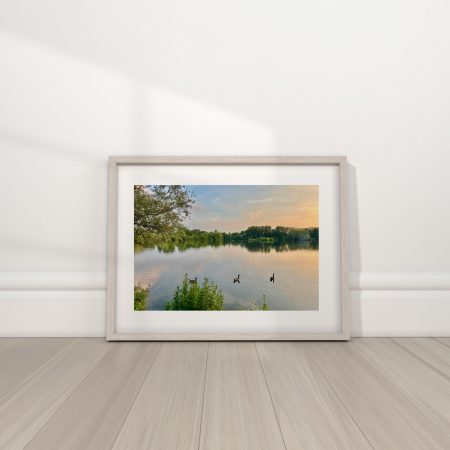 12×8 inch Photo Print of Radley Lakes Abingdon Oxfordshire