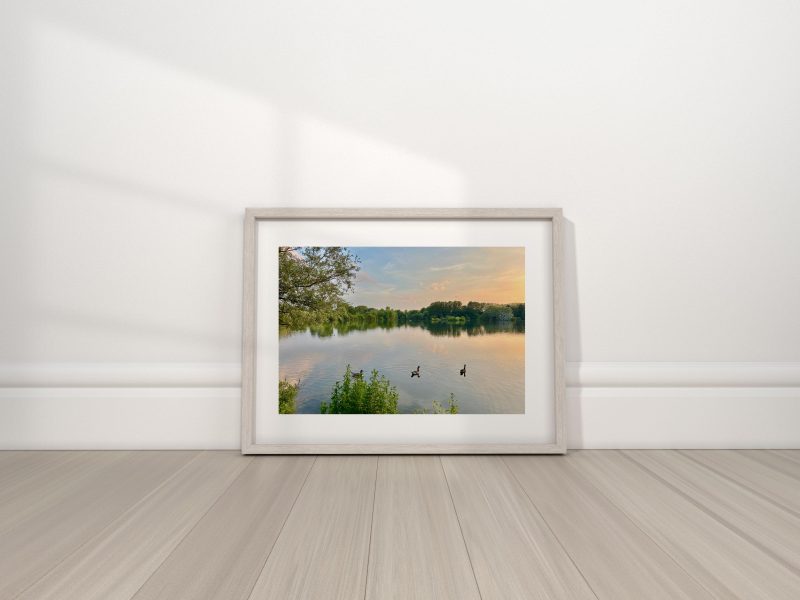 12×8 inch Photo Print of Radley Lakes Abingdon Oxfordshire