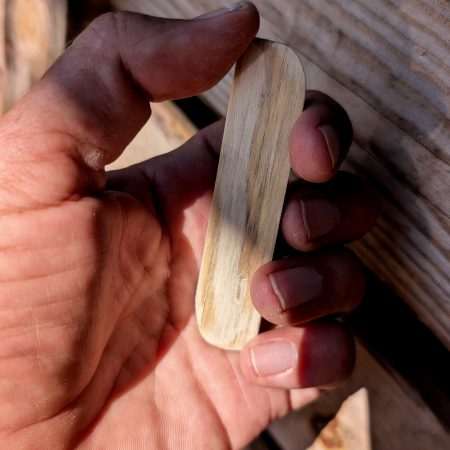 Hand Made Recycled Wood Comfort Chip With Free Personalisation