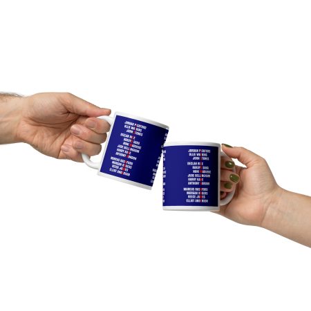 Football Fan Mug 11oz White Ceramic England Inspired Player Names Design