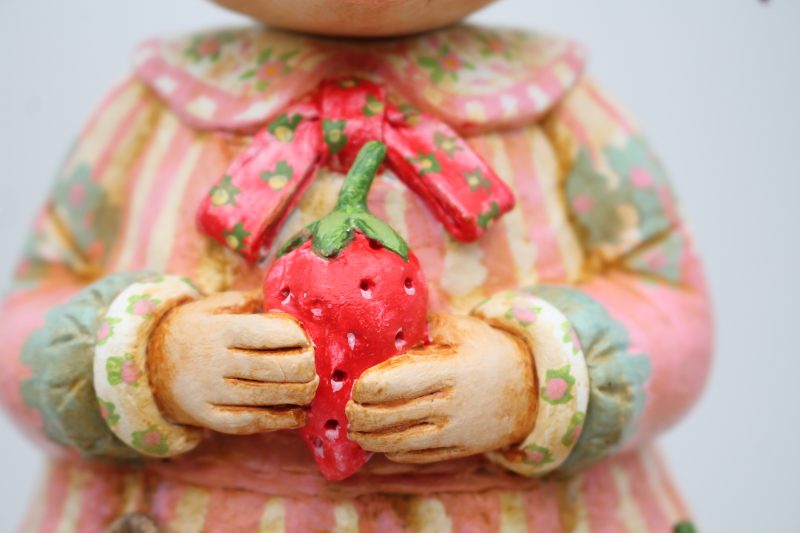 Handmade Paper Clay Art Doll Elsie Fern, 32cm Tall, Little Keepers of Summer