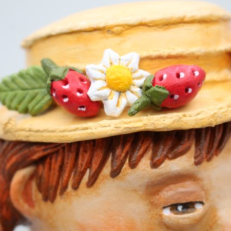 Handmade Paper Clay Art Doll Elsie Fern, 32cm Tall, Little Keepers of Summer