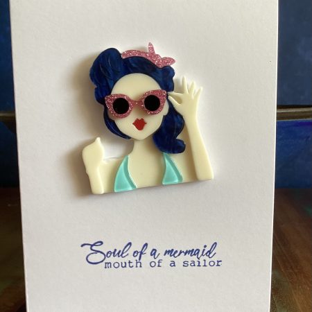 VERY cheeky Mermaid card