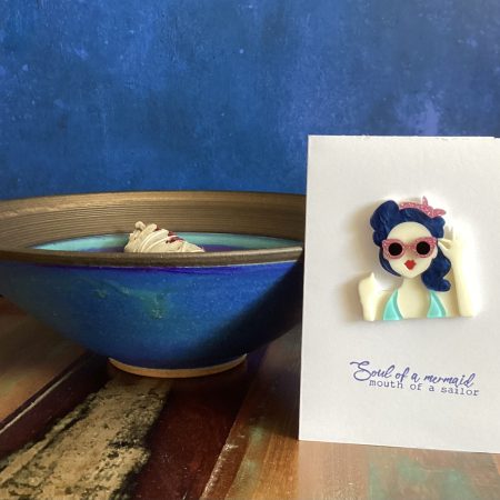 VERY cheeky Mermaid card