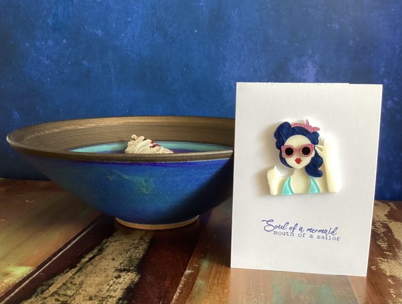 VERY cheeky Mermaid card