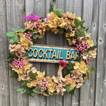 Stunning Summer Wreath for door, outdoor bar, gate or shed