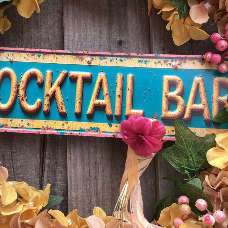 Stunning Summer Wreath for door, outdoor bar, gate or shed