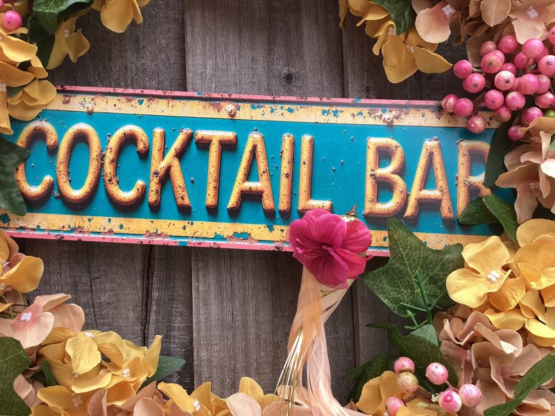 Stunning Summer Wreath for door, outdoor bar, gate or shed